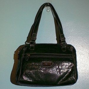Rosetti dark green shoulder purse